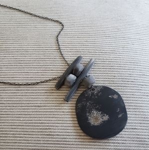 Anthro Black necklace by Bluma Project